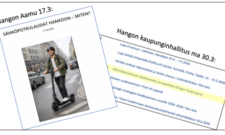 Sähköpotkulautailuun Hangossa ehdotetaan selkeitä sääntöjä sekä ajo-ja pysäköintirajoituksia